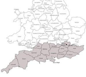 Counties Map South